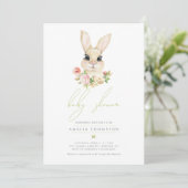Sweet Little Oaster Bunny Baby Dusche Einladung (Stehend Vorderseite)