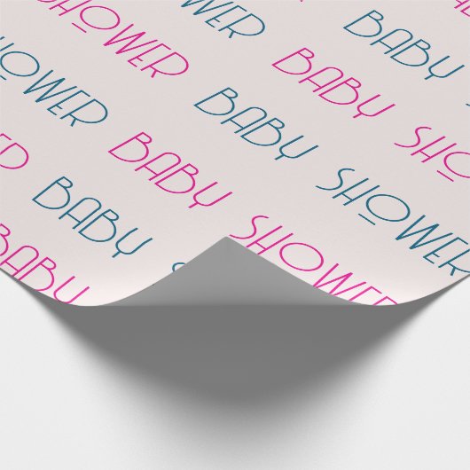 Sweet Little One Baby Dusche Packpapier (Ecke)