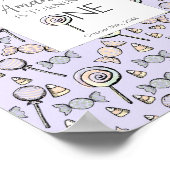 Sweet Little One Candy Thema erste Geburtstag Poster (Ecke)