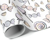 Sweet Little One Candy Theme Geschenkpapier (Rolleneckpunkt)
