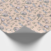 Sweet Little One Candy Theme Geschenkpapier (Ecke)