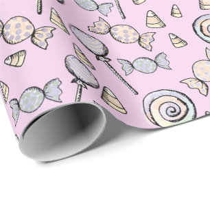 Sweet Little One Candy Theme Geschenkpapier