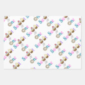 Sweet Little One Cupcake and Donut First Birthday Geschenkpapier Set (Vorderseite 2)
