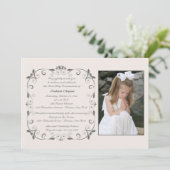 Sweet Little One Foto Einladung (Stehend Vorderseite)