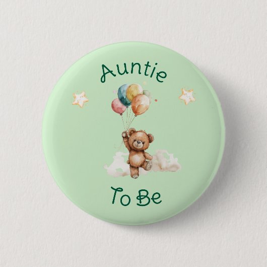 Sweet Little One on Way Green Baby Shower Button (Vorderseite)