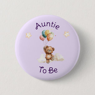 Sweet Little One on Way Lavender Baby Dusche Button