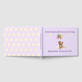Sweet Little One on Way Lavender Baby Dusche Gästebuch (Voll)