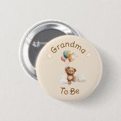 Sweet Little One on Way Neutral Baby Shower Button (Vorne & Hinten)