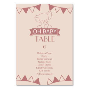 Sweet Little One on Way Tischnummer