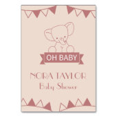 Sweet Little One on Way Tischnummer (Rückseite)