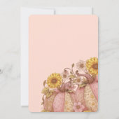 Sweet Little patch pumpkin florals is on the way Einladung (Rückseite)