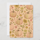 Sweet Little patch pumpkin florals is on the way Einladung (Rückseite)