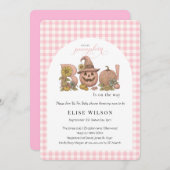 Sweet Little patch pumpkin florals is on the way I Einladung (Vorne/Hinten)