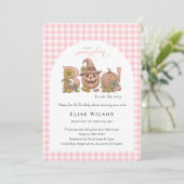 Sweet Little patch pumpkin florals is on the way I Einladung (Stehend Vorderseite)