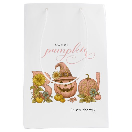 Sweet Little patch pumpkin florals is on the way Mittlere Geschenktüte (Vorderseite)