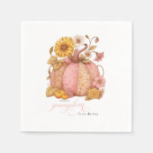 Sweet Little patch pumpkin florals is on the way Serviette (Vorderseite)