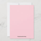 Sweet Little Pea Baby Girl Foto Announccard Ankündigung (Rückseite)