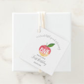 Sweet Little Peach 1. Geburtstag Geschenkanhänger (Beispiel)