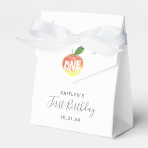 Sweet Little Peach 1. Geburtstag Geschenkschachtel