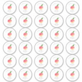 Sweet Little Peach Baby Dusche 2" Runde Aufkleber (Vorderseite)