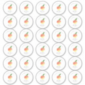 Sweet Little Peach Baby Dusche 2" Runde Aufkleber (Vorderseite)