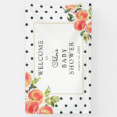 Sweet Little Peach Baby Dusche Begrüßungsbanner Banner (Vertikal)