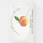 Sweet Little Peach Baby Dusche Begrüßungszeichen Banner (Vertikal)