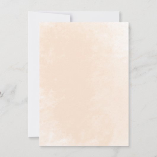 Sweet Little Peach Baby Dusche Einladung (Rückseite)