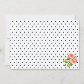 Sweet Little Peach Baby Dusche Einladung (Rückseite)