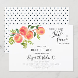 Sweet Little Peach Baby Dusche Einladung