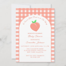 Sweet Little Peach Baby Dusche