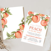 Sweet Little Peach Baby Dusche Einladung
