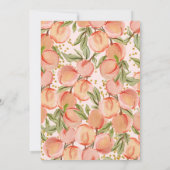 Sweet Little Peach Baby Dusche Einladung (Rückseite)