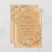 Sweet Little Peach Baby Dusche Einladung (Vorne/Hinten)