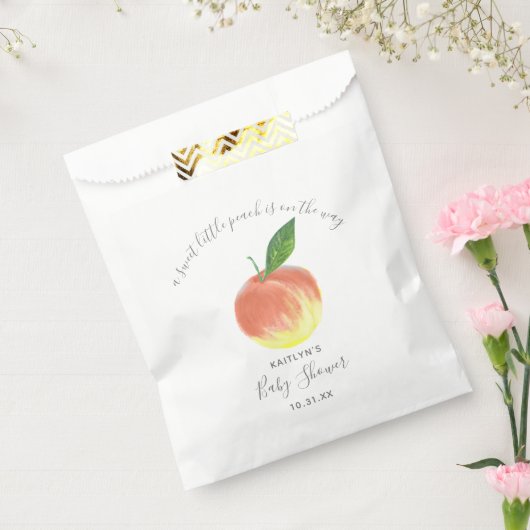 Sweet Little Peach Baby Dusche Geschenktütchen (Versiegelt)