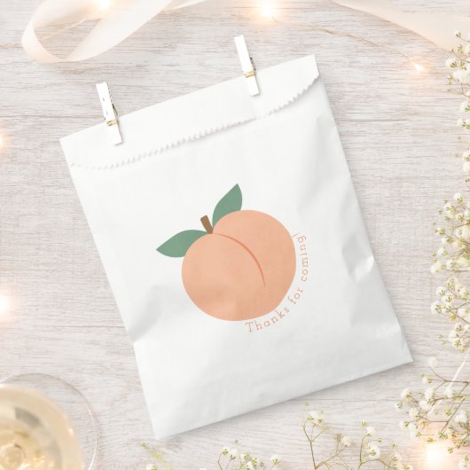 Sweet Little Peach Baby Dusche Geschenktütchen (Ausgeschnitten)