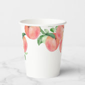 Sweet Little Peach Baby Dusche Pappbecher (Rückseite)