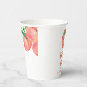 Sweet Little Peach Baby Dusche Pappbecher (Rechts)