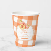 Sweet Little Peach Baby Dusche Pappbecher (Vorderseite)