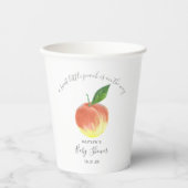 Sweet Little Peach Baby Dusche Pappbecher (Vorderseite)