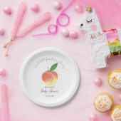 Sweet Little Peach Baby Dusche Pappteller (Party)