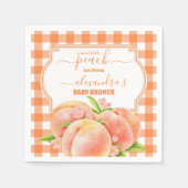 Sweet Little Peach Baby Dusche Serviette (Vorderseite)