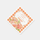 Sweet Little Peach Baby Dusche Serviette (Ecke)