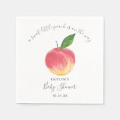 Sweet Little Peach Baby Dusche Serviette (Vorderseite)