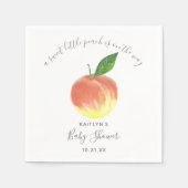 Sweet Little Peach Baby Dusche Serviette (Vorderseite)