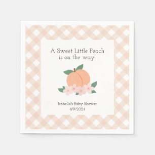 Sweet Little Peach Baby Dusche Serviette