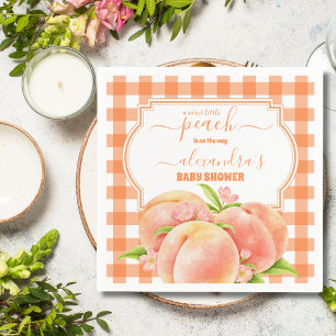 Sweet Little Peach Baby Dusche Serviette