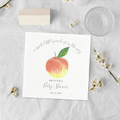 Sweet Little Peach Baby Dusche Serviette