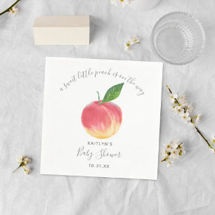Sweet Little Peach Baby Dusche Serviette