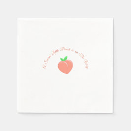 Sweet Little Peach Baby Dusche Serviette